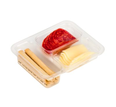 Snack pack with meat and cheese