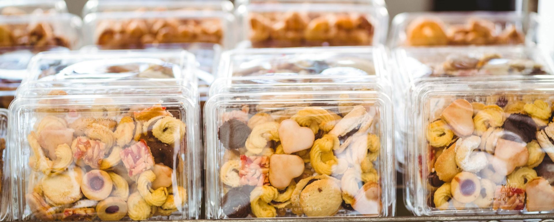 Packaged baked goods on the shelf