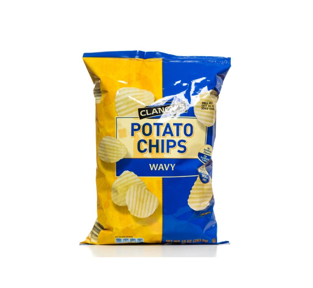 A bag of potato chips
